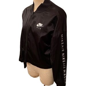 Nike Air Silky Black Zip Up Jacket Size Small